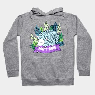 Don't Care Hedgehog Hoodie